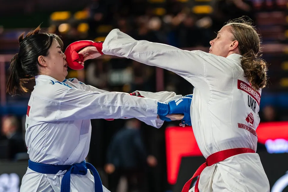 Kumite: a punch
