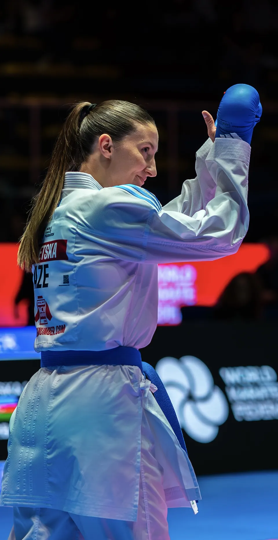 Kata: an athlete before her performance