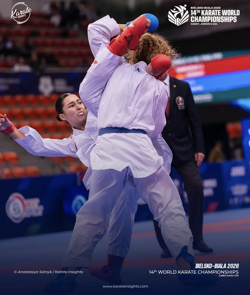 Kumite: a clinch at the 2026 World Championships